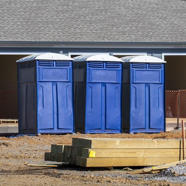 how often are the porta potties cleaned and serviced during a rental period in Lake Park